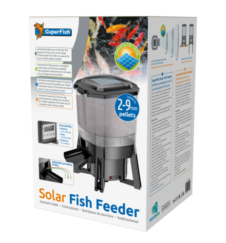 Distributeur de nourriture pour bassin - Solar Fish Feeder